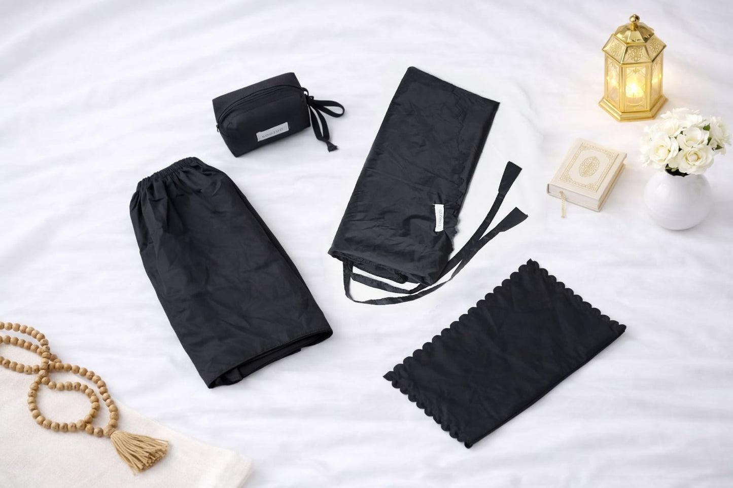 ISHA - Jilbab Portable Noir Profond