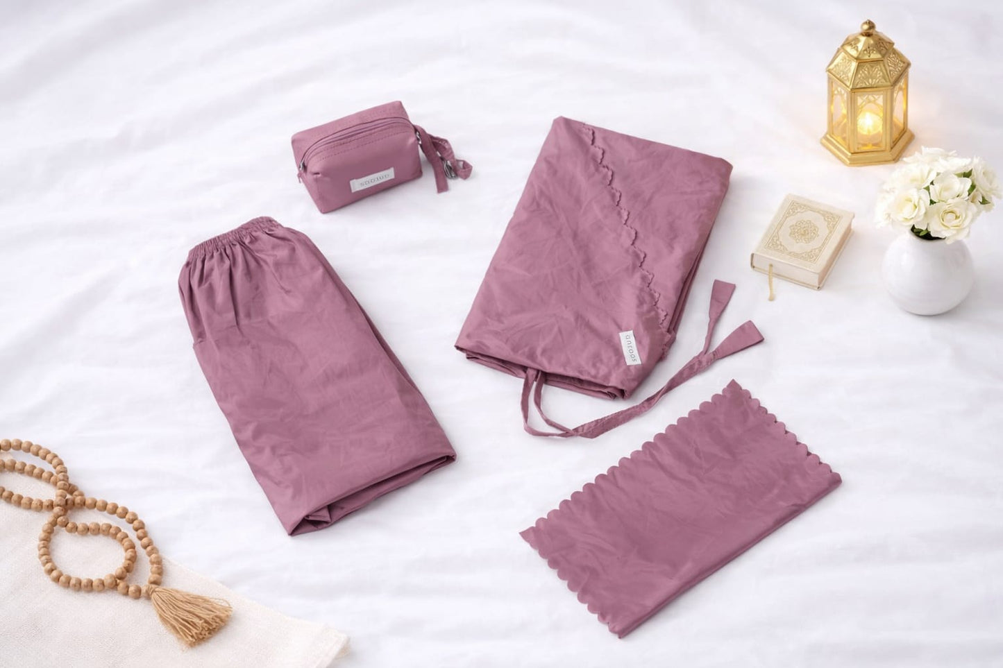 FAJR - Jilbab Portable Rose Poudré